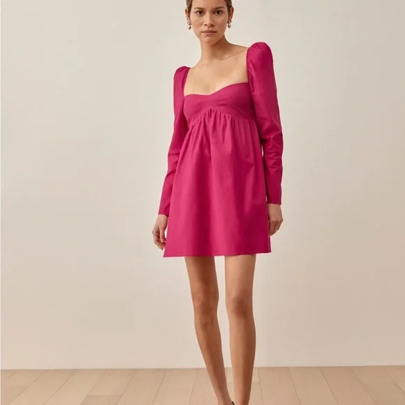 Reformation | Dresses | Reformation Kenzi Dress In Pink | Poshmark